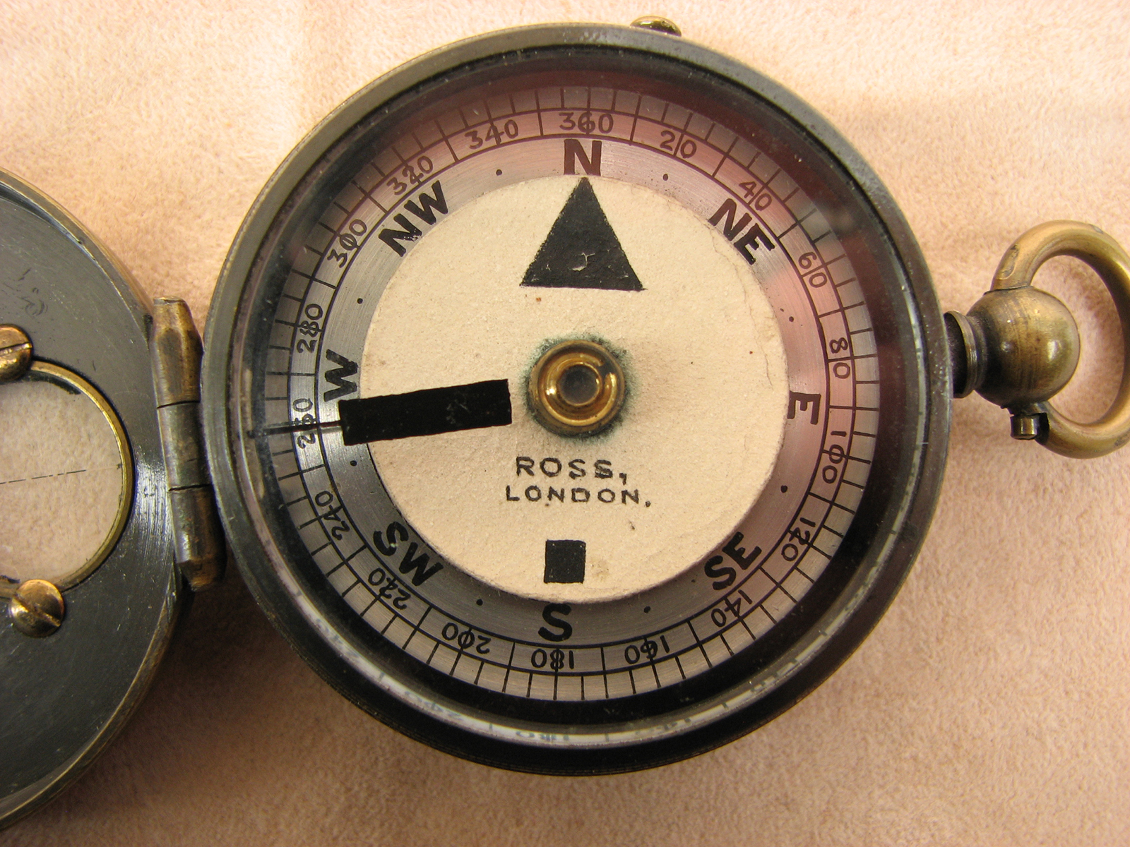 Early 1900's Ross non prismatic marching compass
